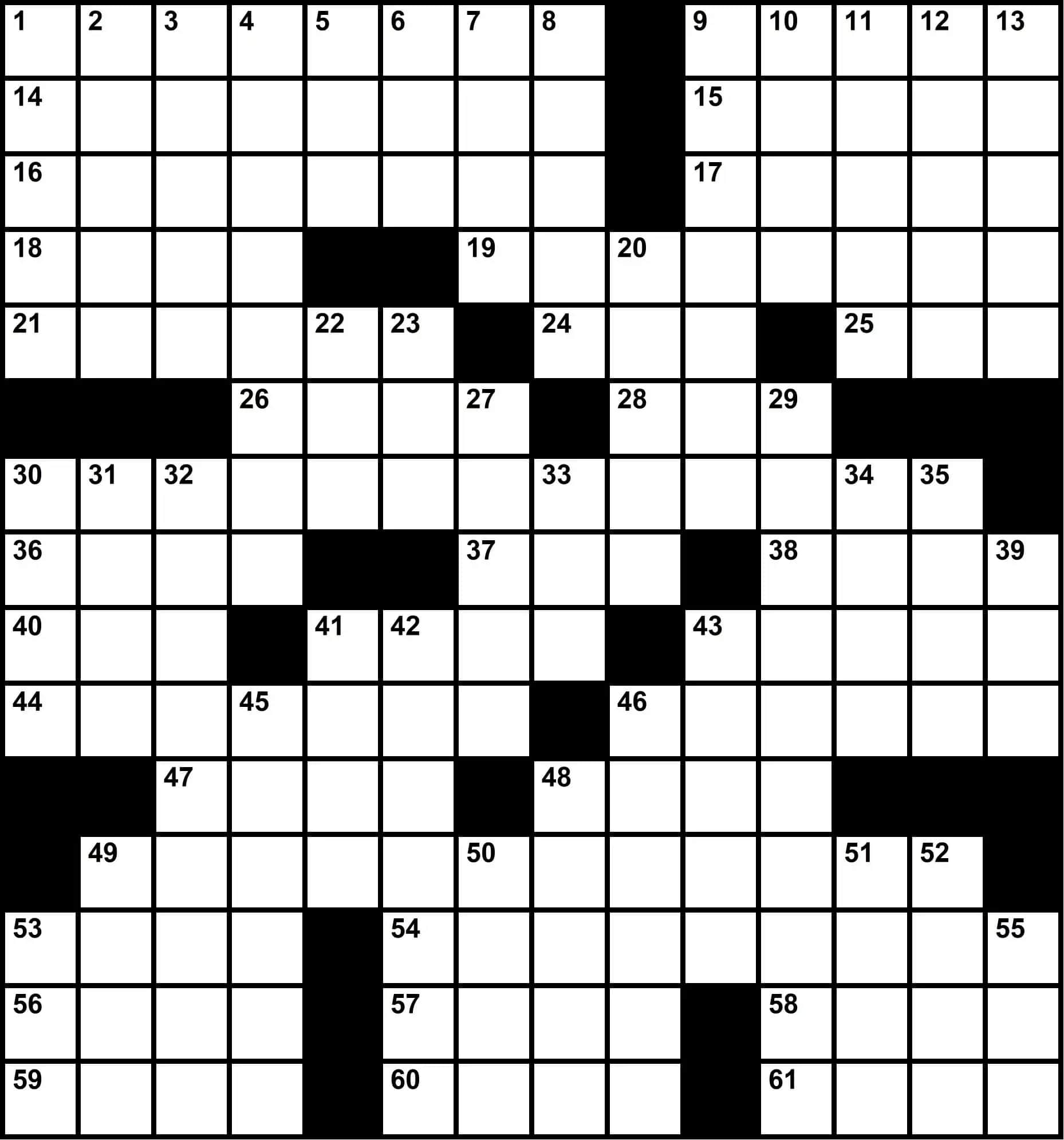 Free Large Printable Crossword Puzzles_58360