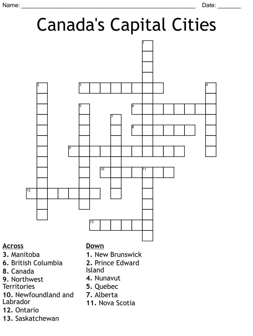 Free Printable Crossword Puzzles Canada_93607
