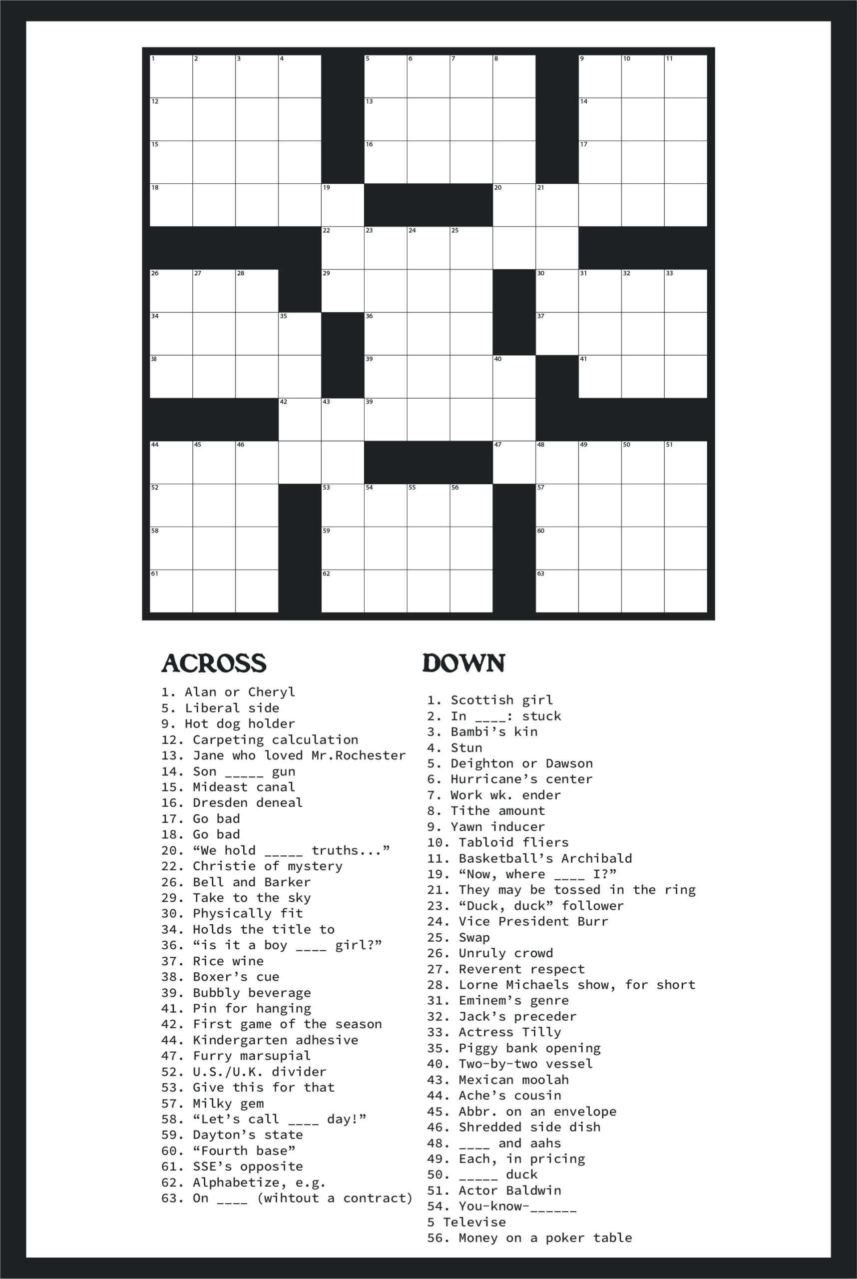 Fun Free Easy Printable Crossword Puzzles Easy Printables For Fun Free Easy Printable Crossword Puzzles Easy Printables For