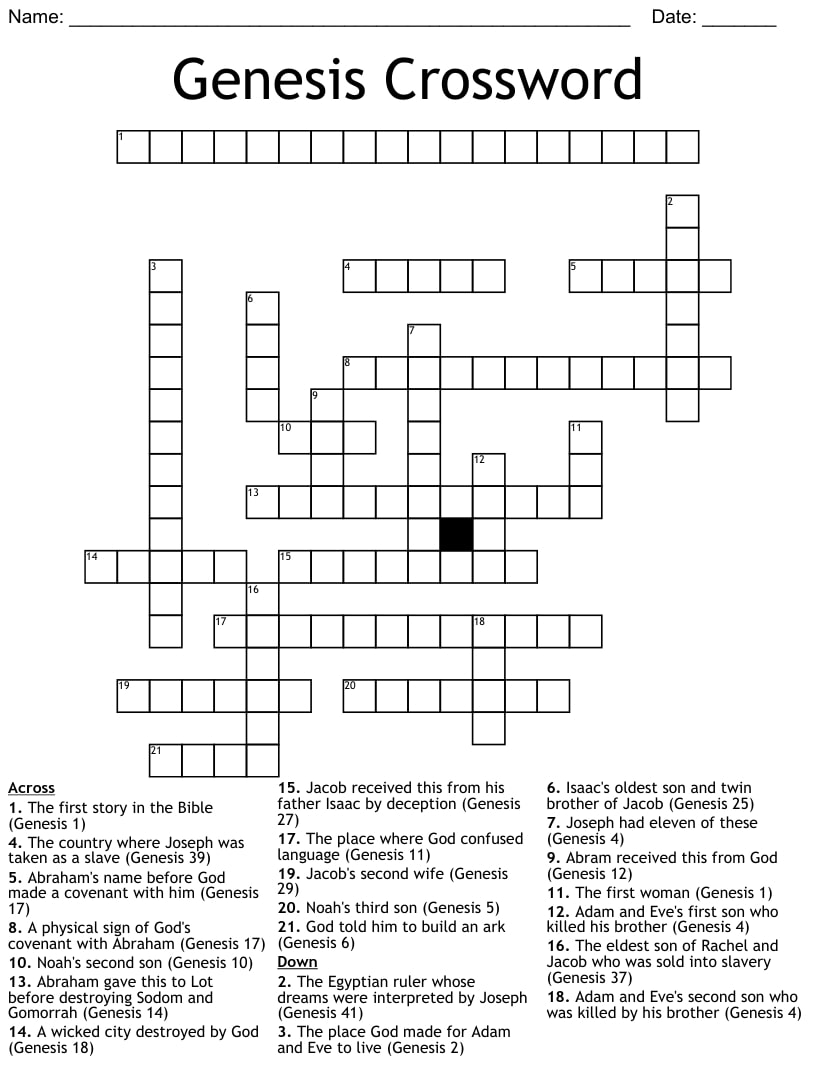 Free Printable Joseph Crossword Puzzles_51524