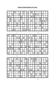 Free Printable Sudoku 6 Per Page_15930