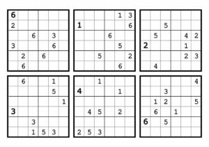 Free Printable Sudoku Puzzles 4 Per Page_89300