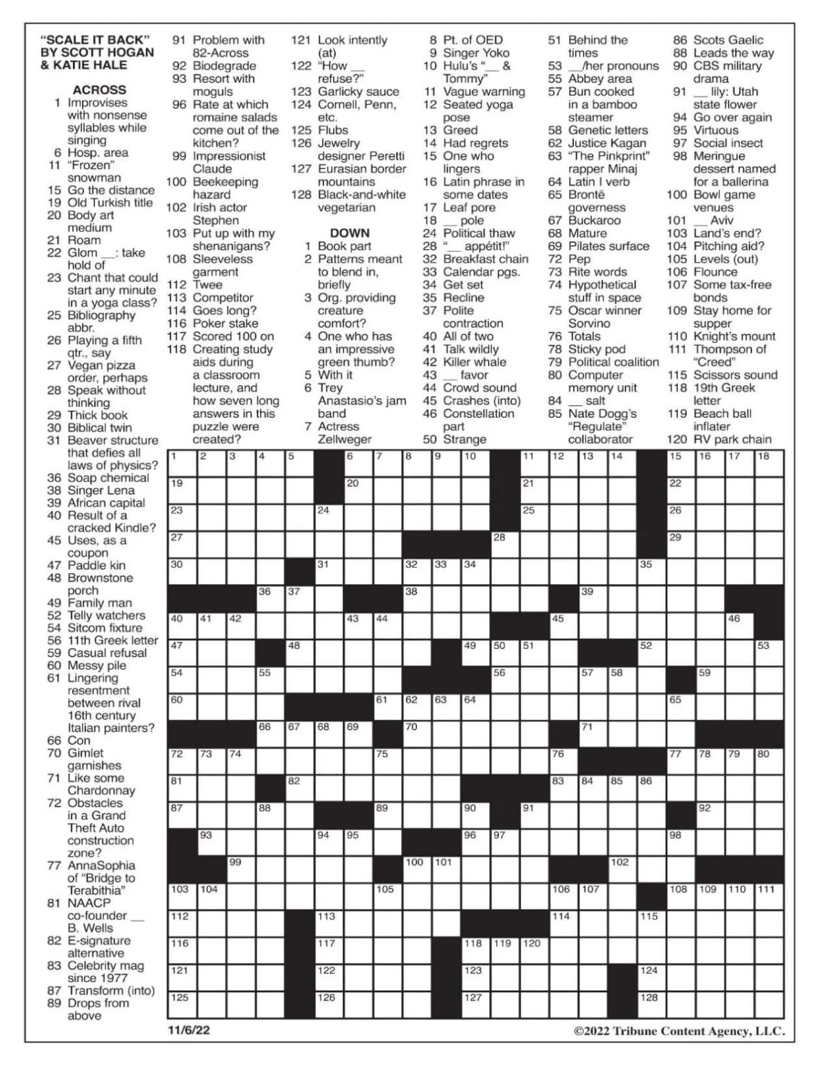 LA Times Sunday Crossword Puzzles Printable Printable JD