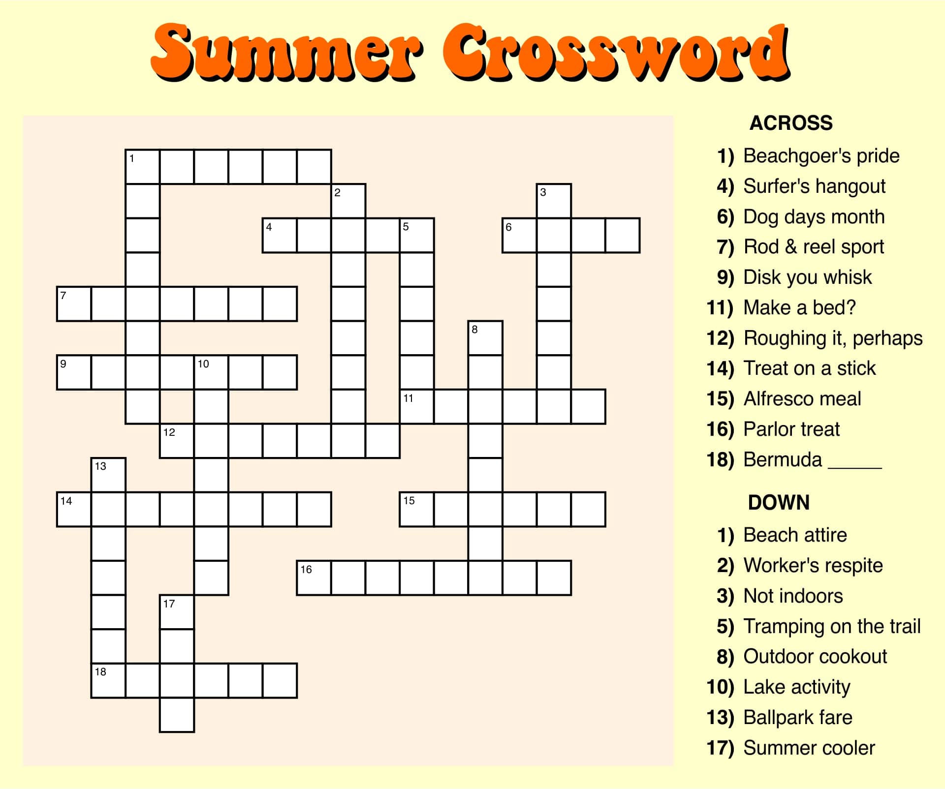 Large Print Crossword Puzzles Printable Free_92510