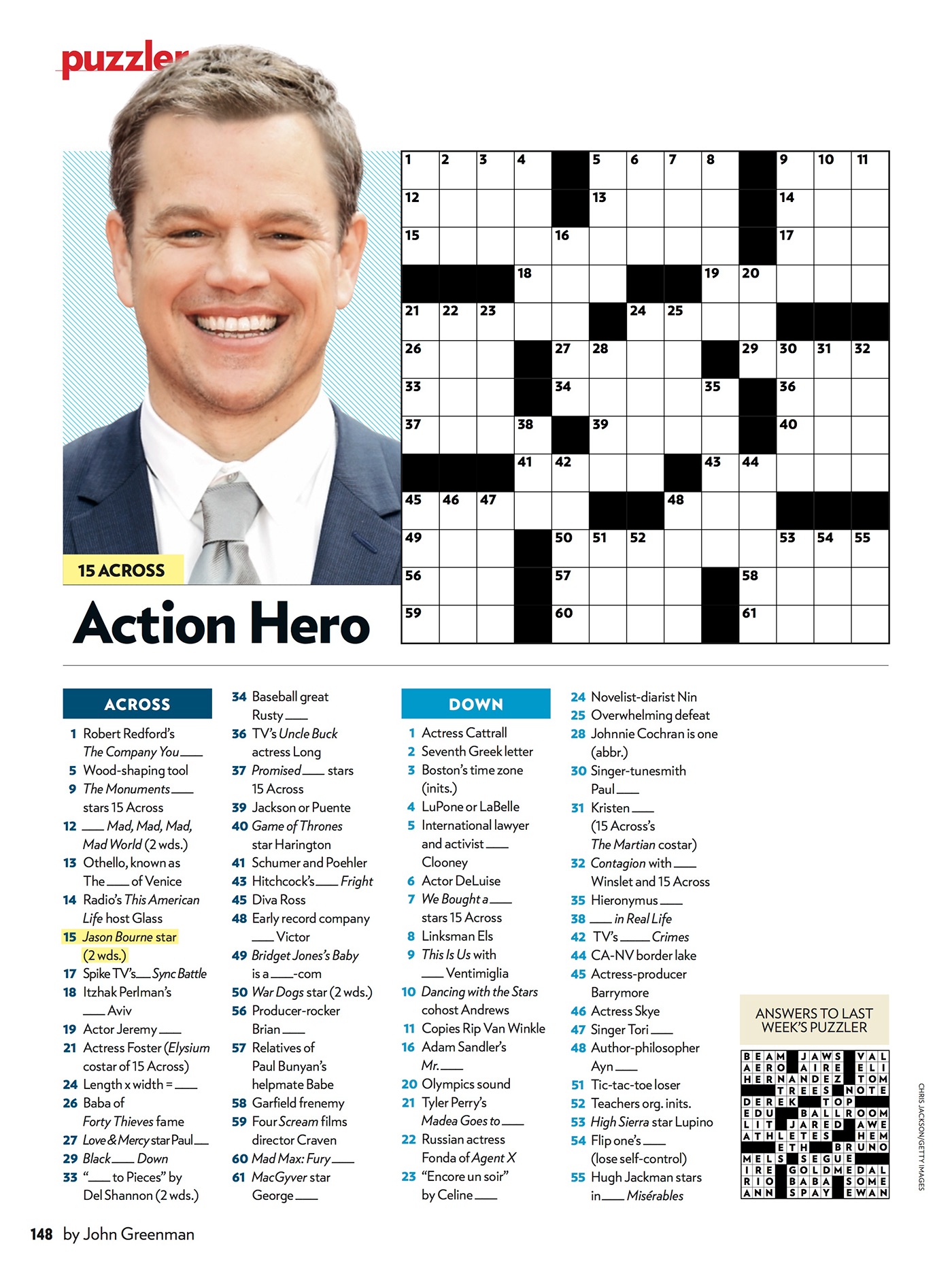 People Magazine Crossword Printable_51226