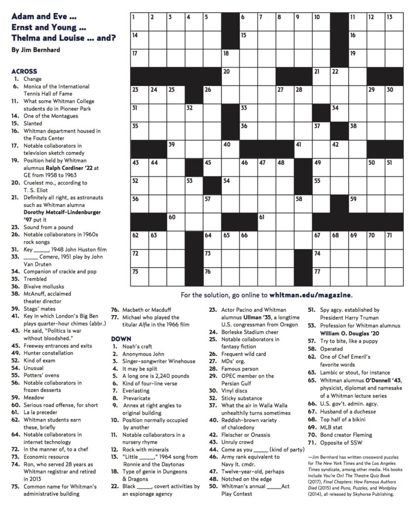 People Magazine Crossword Printable Printable JD