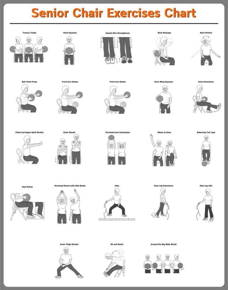 Printable Chair Gym Exercises - Printable JD
