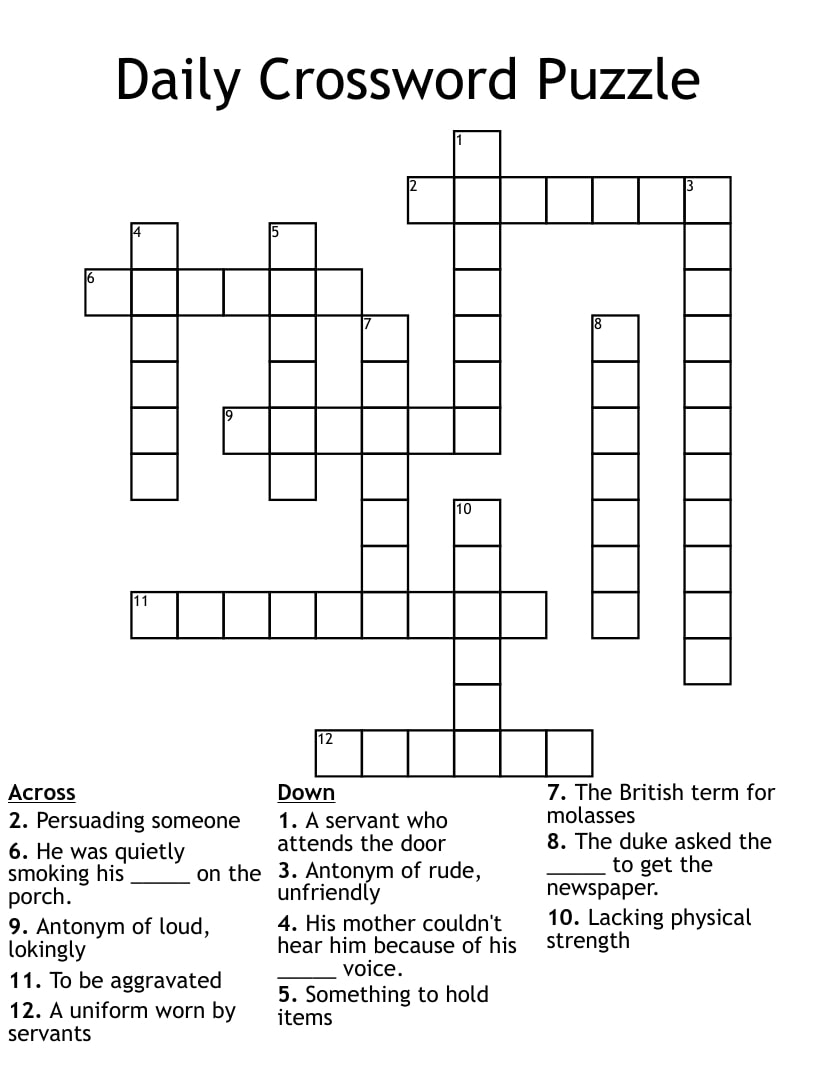 Printable Crossword Puzzles 1-7_85110