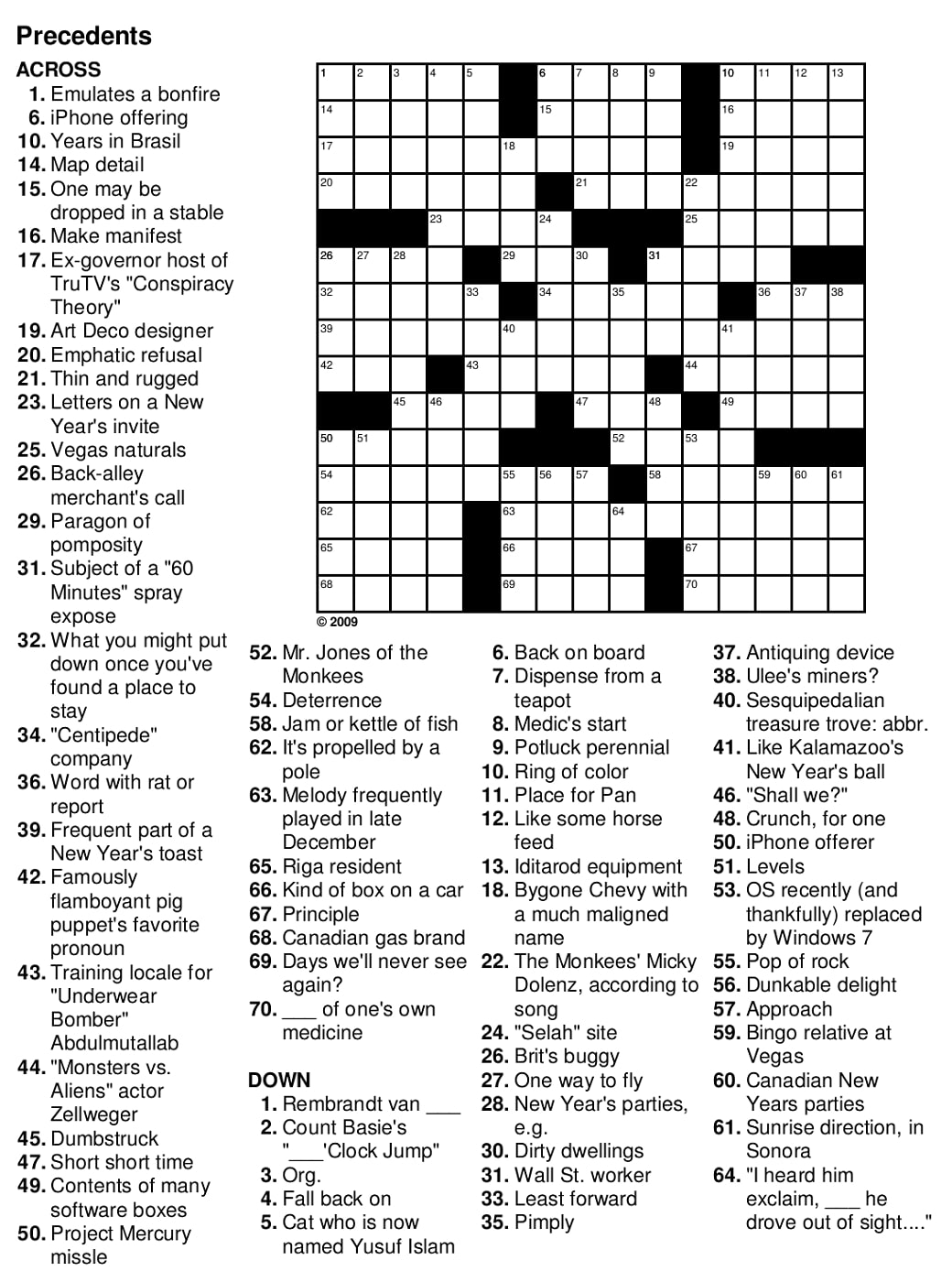 Printable Crossword Puzzles For Adults Free_44590
