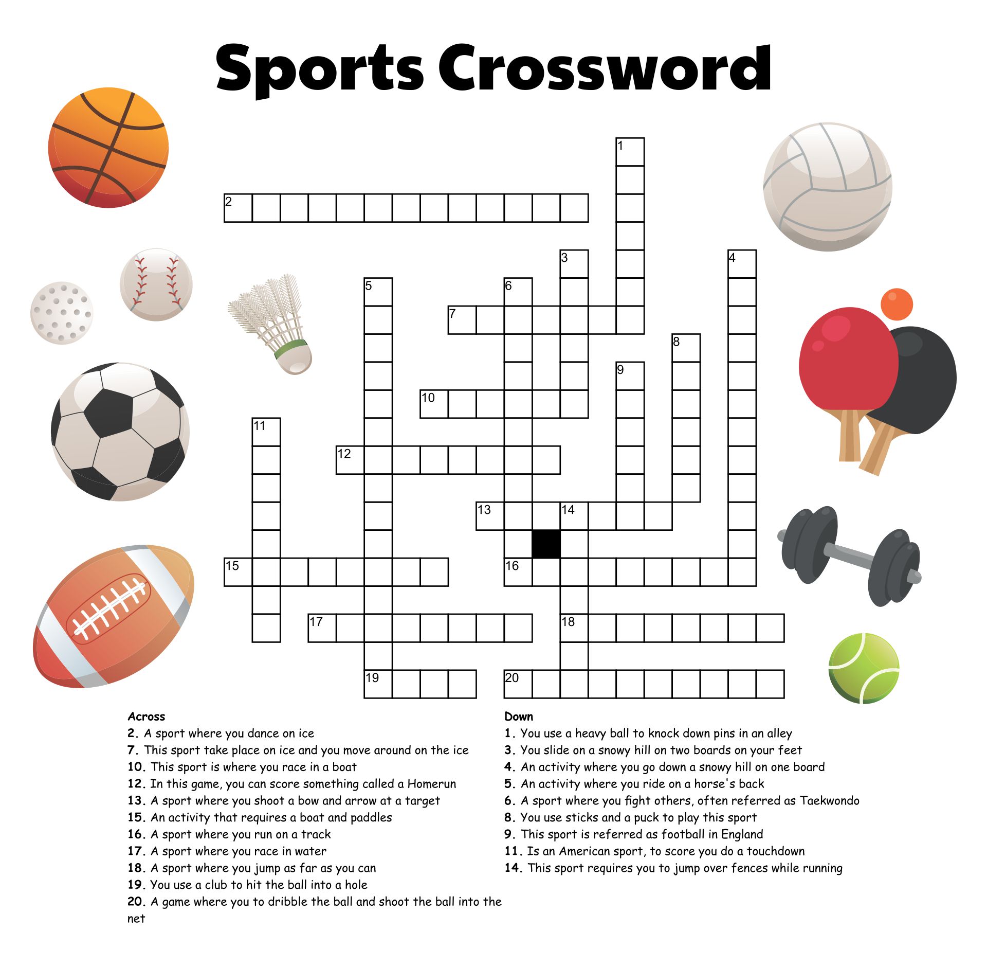 Printable Crossword Puzzles With Answer Key_51411