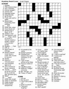 Printable Crosswords With Answer Key_81620
