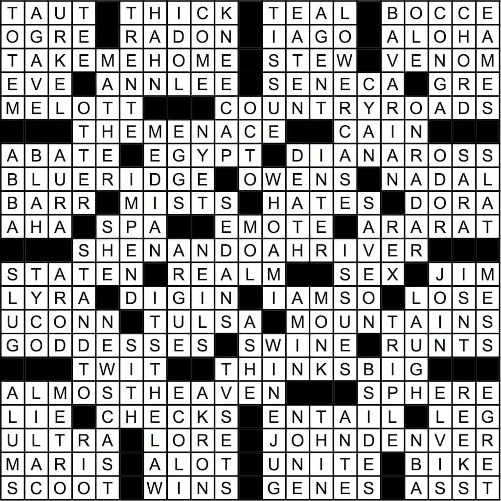 Printable Crosswords With Answer Key_82160
