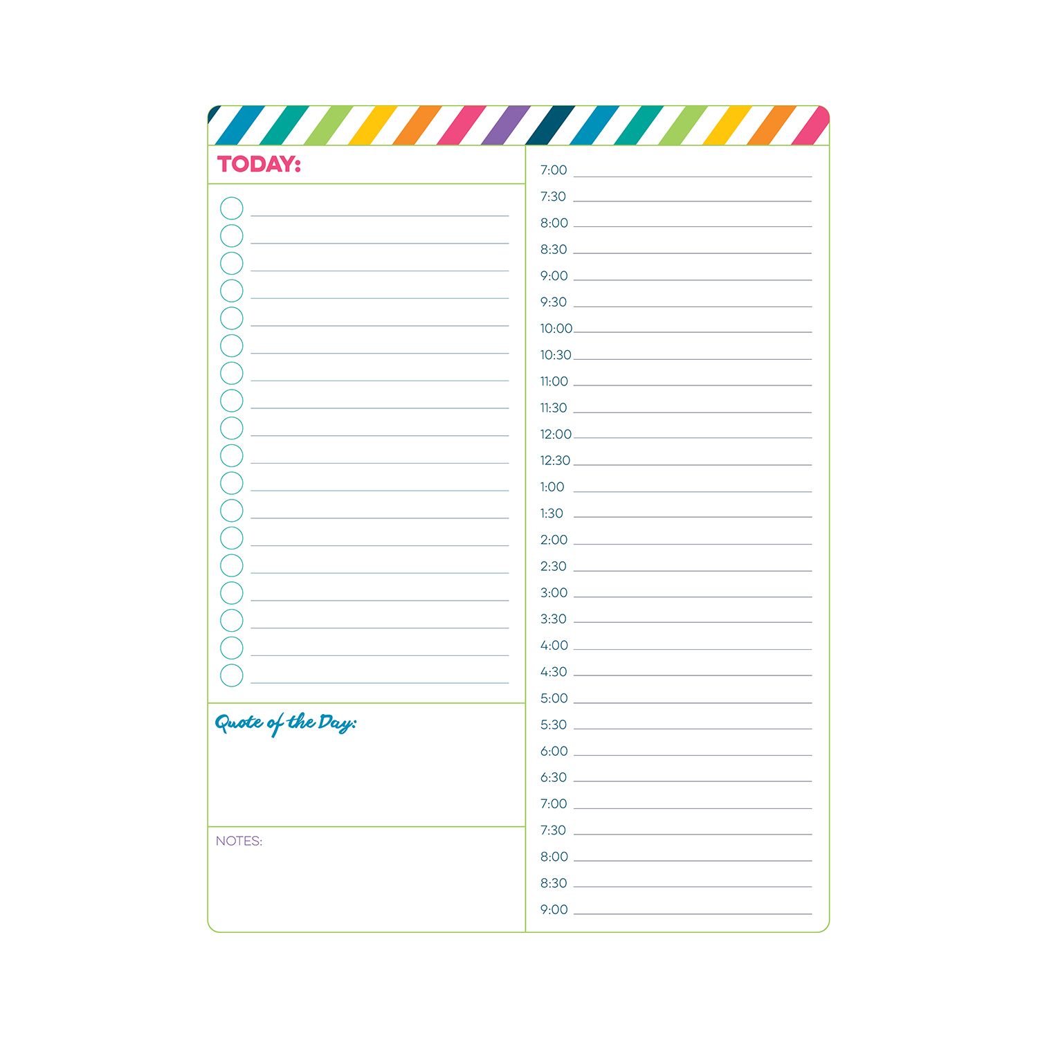 Printable Daily Schedule By Hour_81533