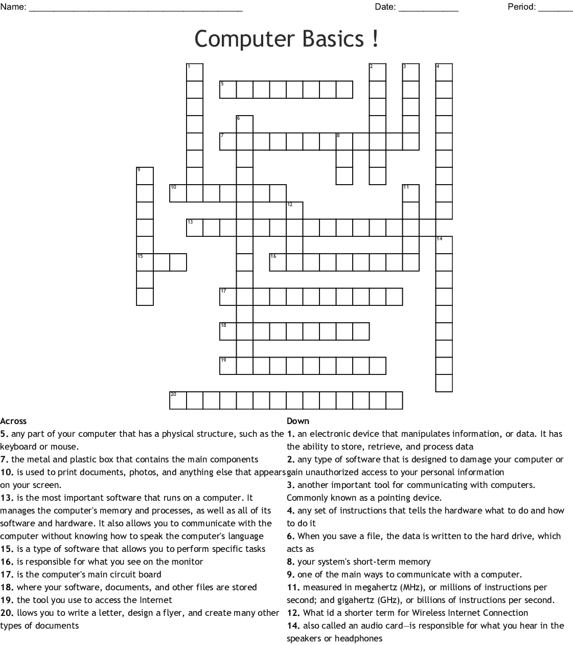 Printable Eugene Sheffer Crossword Puzzle_96300