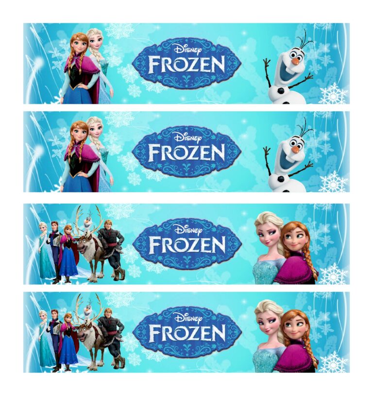 Printable Frozen Water Labels - Printable JD