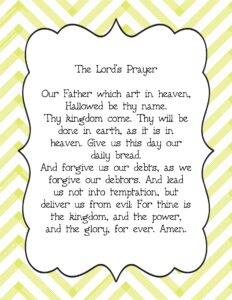 Printable Lord S Prayer Craft_15374