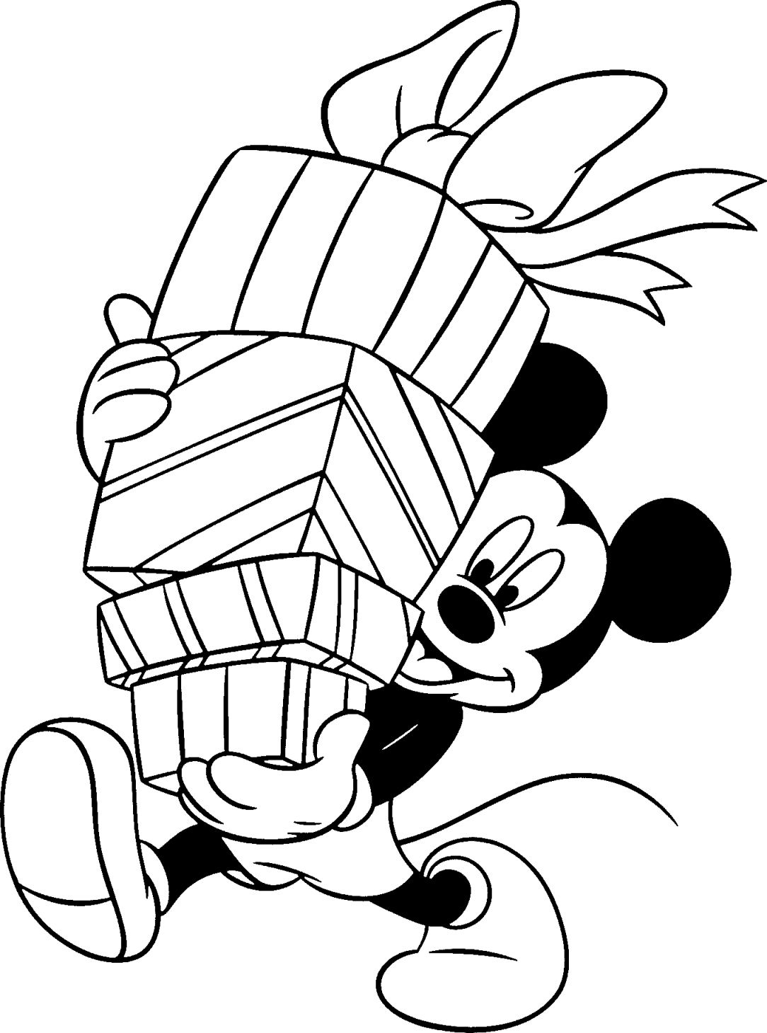 Printable Mickey Mouse Christmas Coloring Sheets - Printable JD