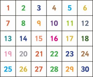 Printable Number Flashcards 1 30 - Printable JD