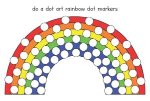 Printable Rainbow Do A Dot Art_51963