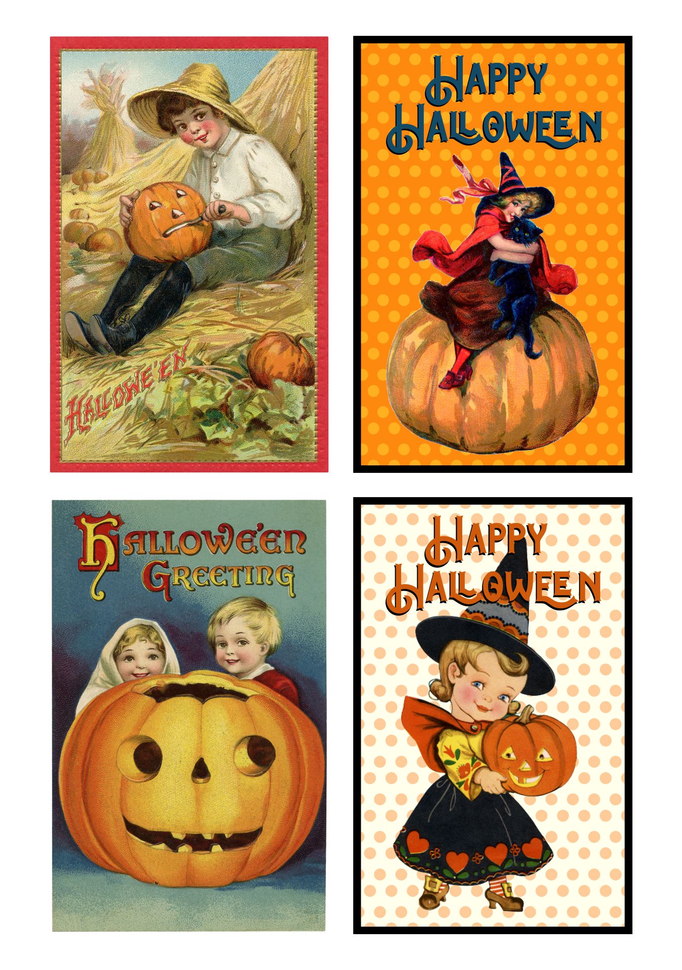 Printable Vintage Halloween Cards_49305