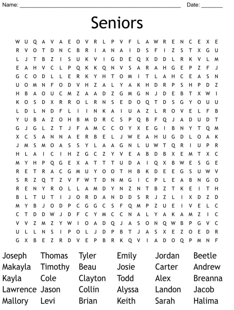 Thomas Joseph Easy Printable Crossword Puzzle Printable JD