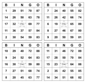 100 Free Printable Bingo Cards - Printable JD