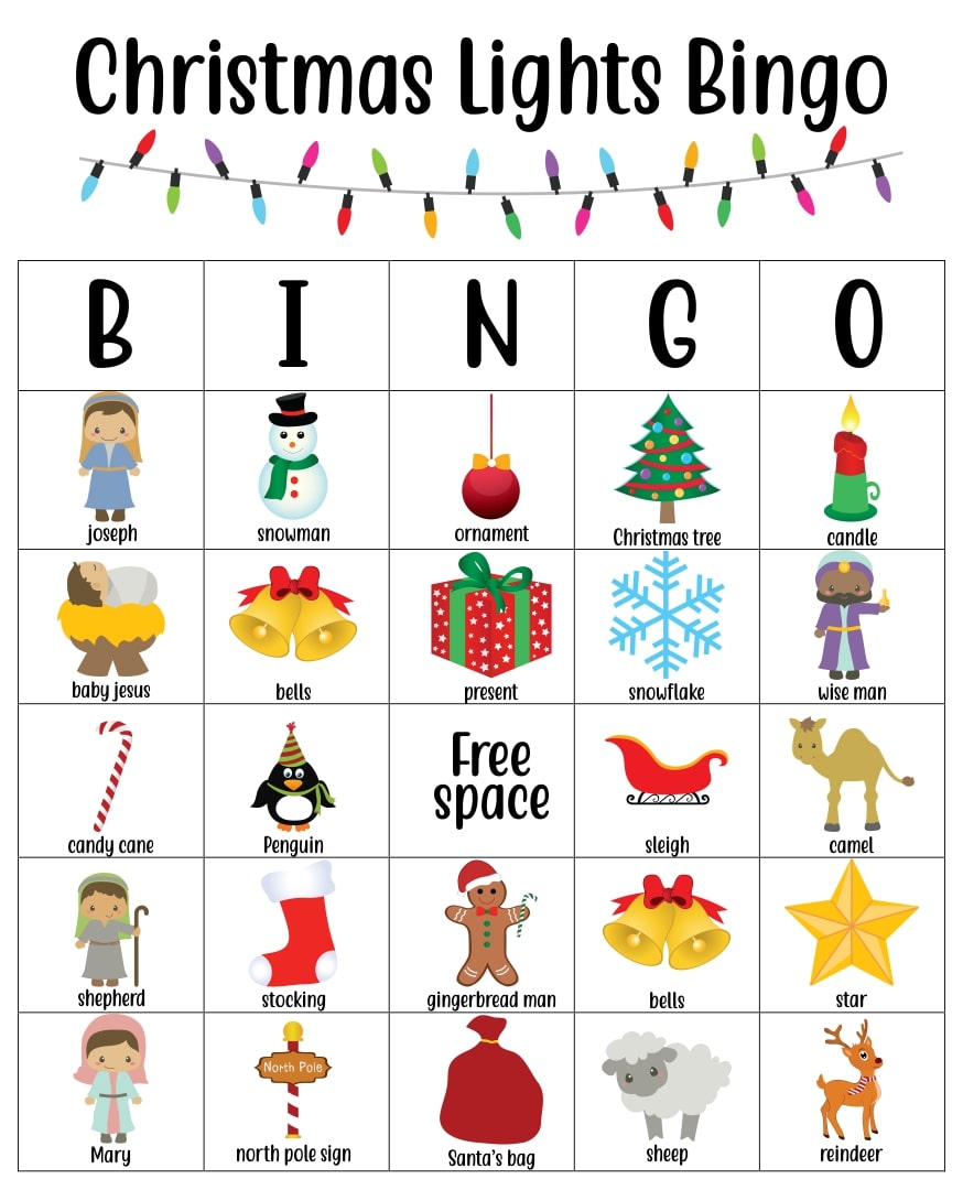 25 Printable Christmas Bingo Cards - Printable JD