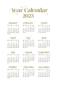 Calendarpedia 2023 Printable_88261