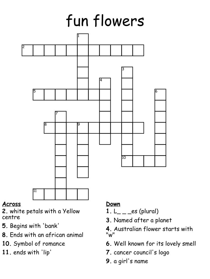 Free Make Your Own Crossword Puzzle Printable_55811