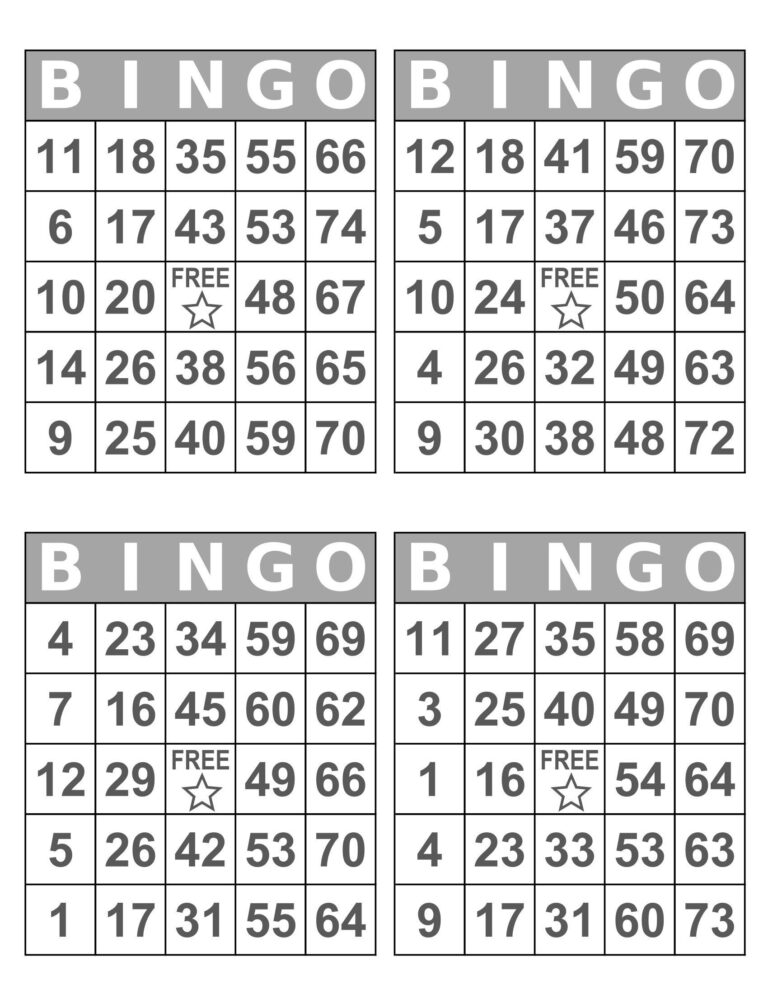 Free Printable Bingo Cards 1 75 - Printable JD