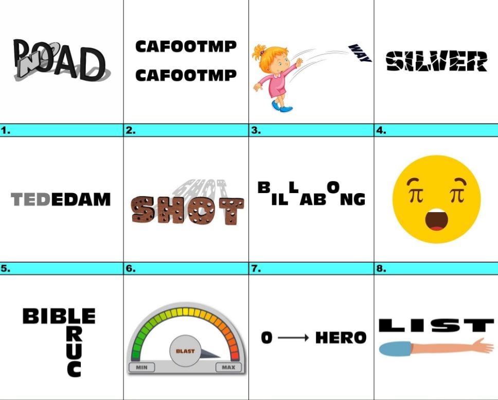 Free Dingbats Picture Quiz With Answers Printable