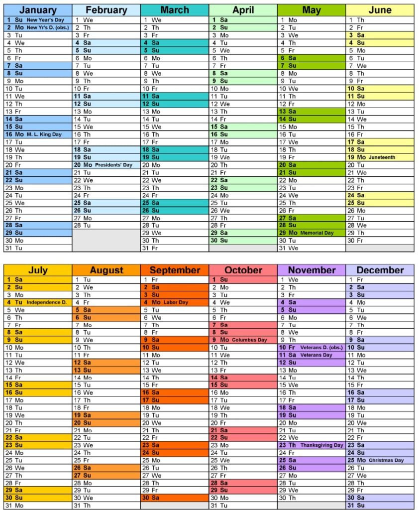 Free Printable Year Planner 2023 South Africa - Printable JD