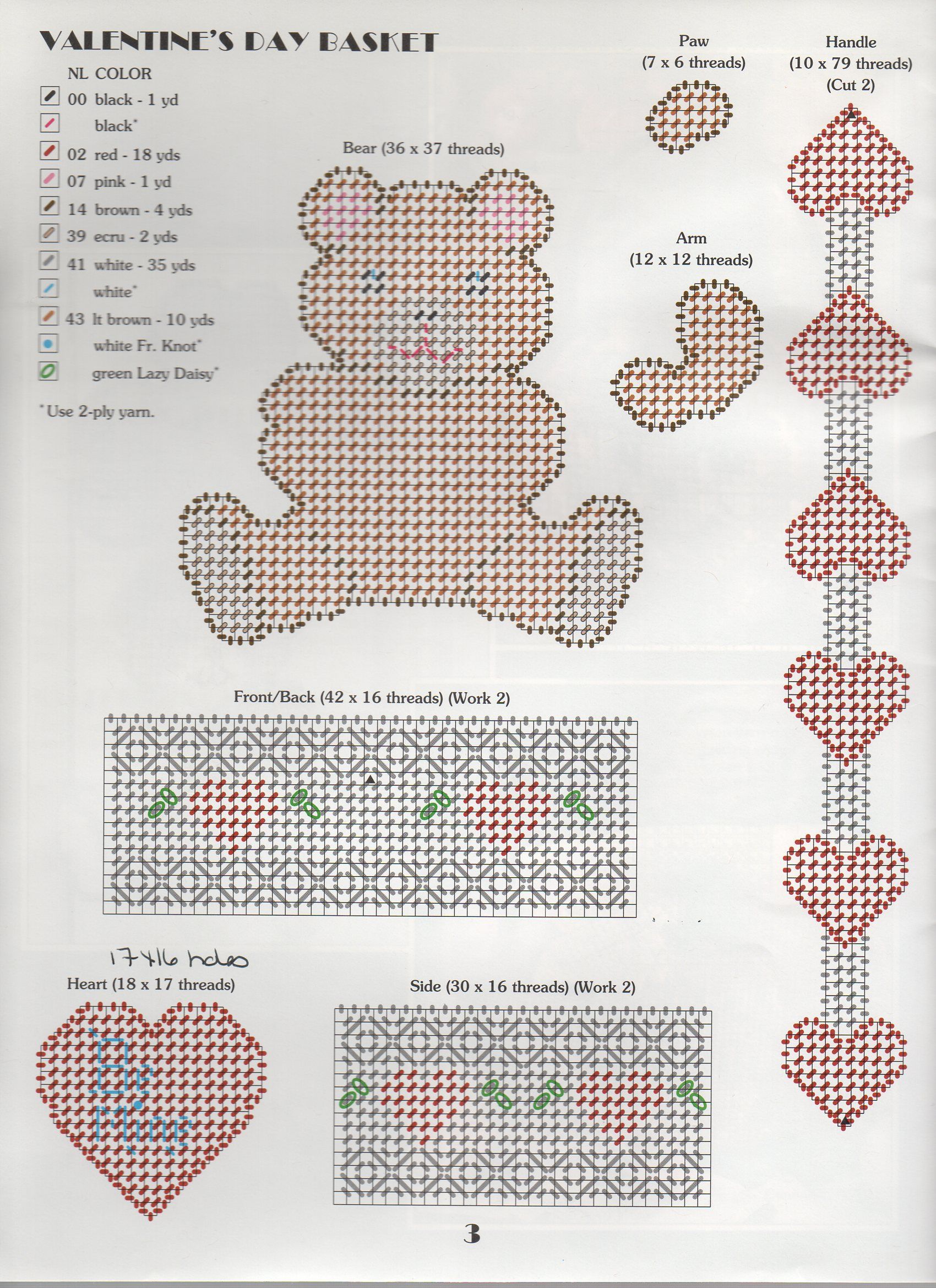 Free Valentine Plastic Canvas Tissue Box Patterns Printable_82160