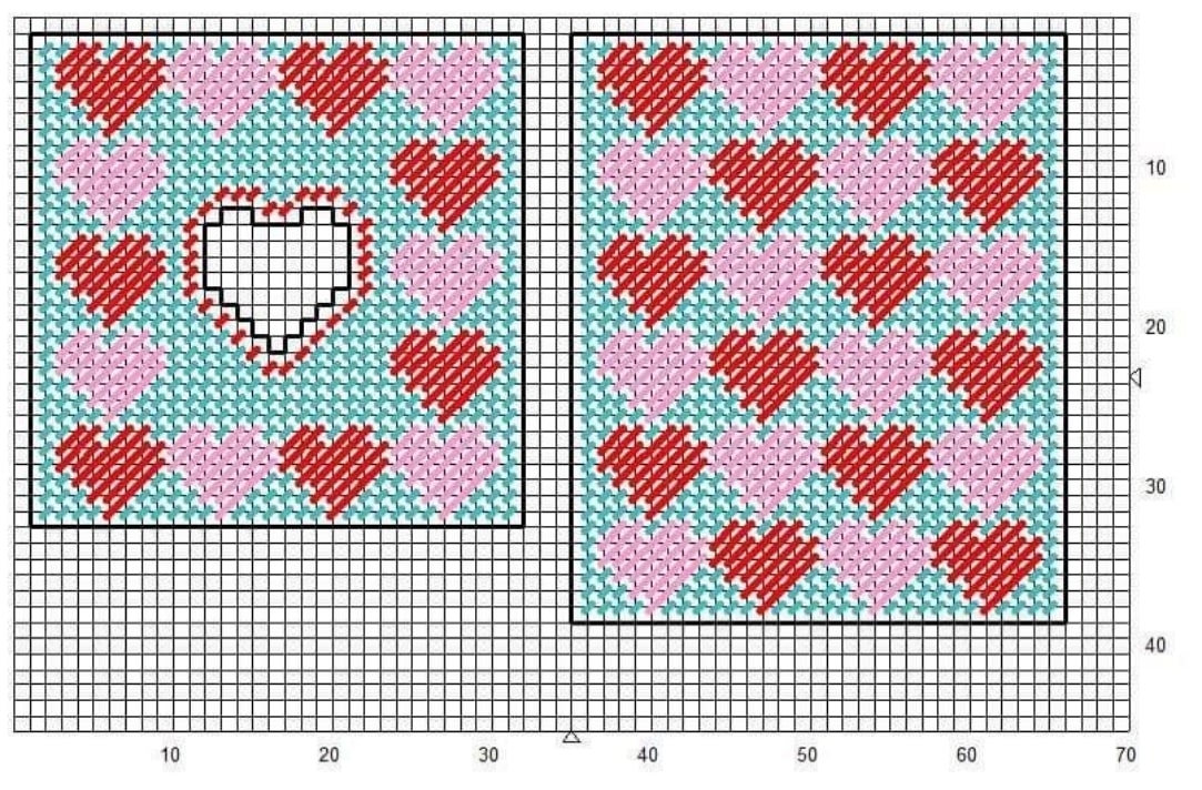 Free Valentine Plastic Canvas Tissue Box Patterns Printable_98514