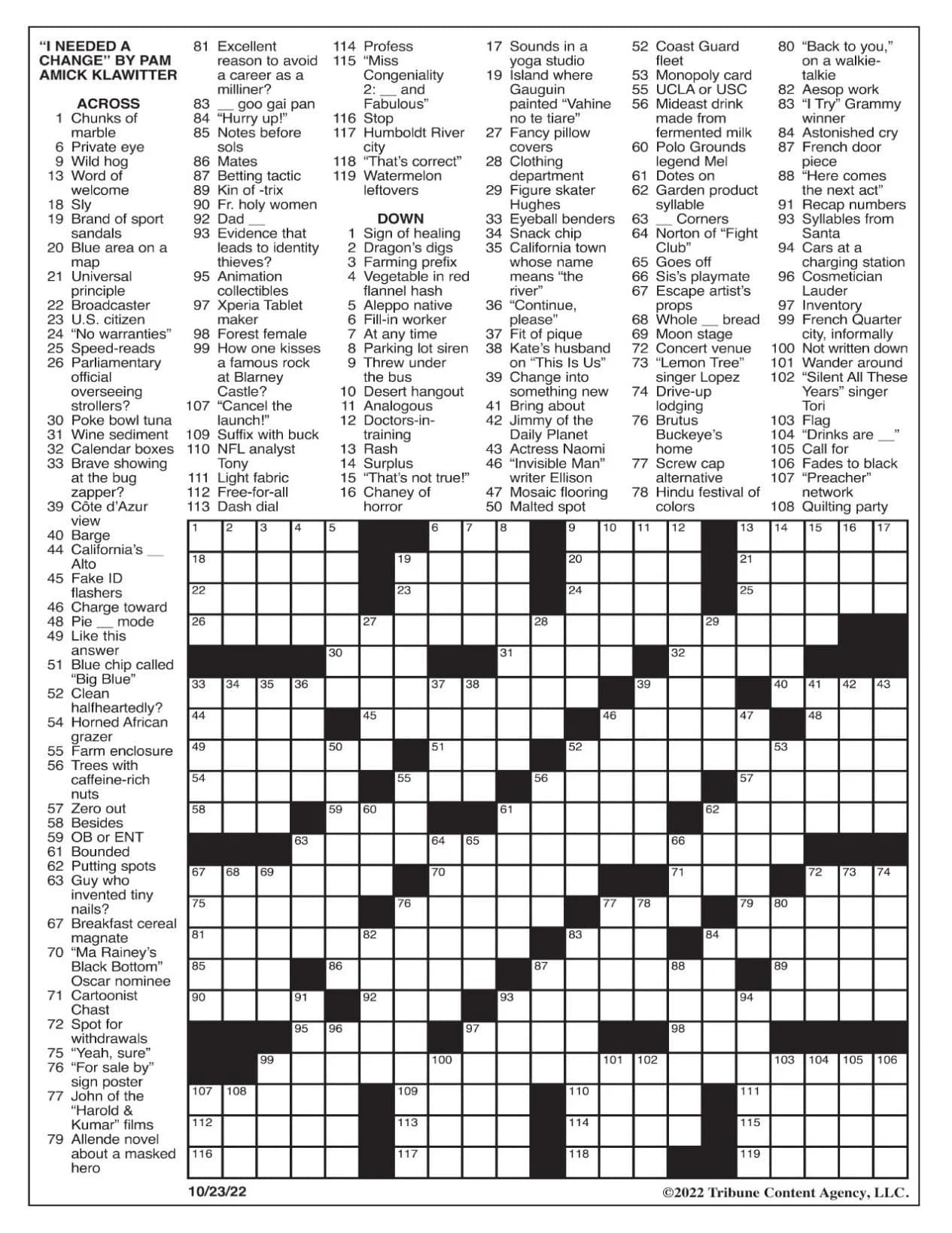 LA Crossword Puzzle Printable_92581