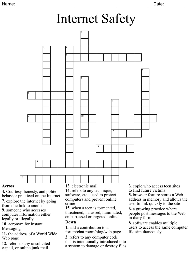 Online Crossword Puzzles Net Printable_52261