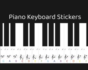 Piano Keyboard Stickers Printable_59244