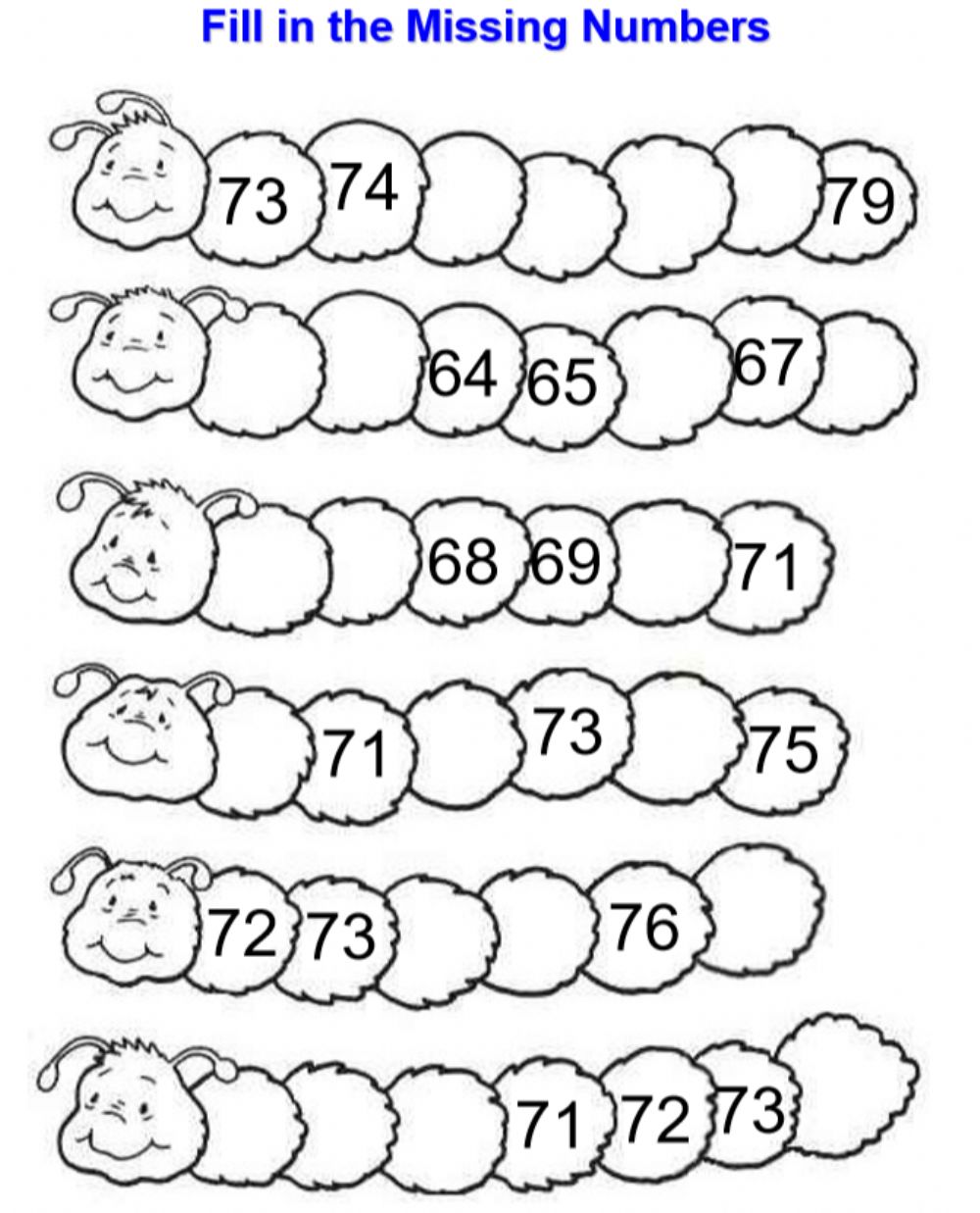 Printable Number Fill It Ins_54415