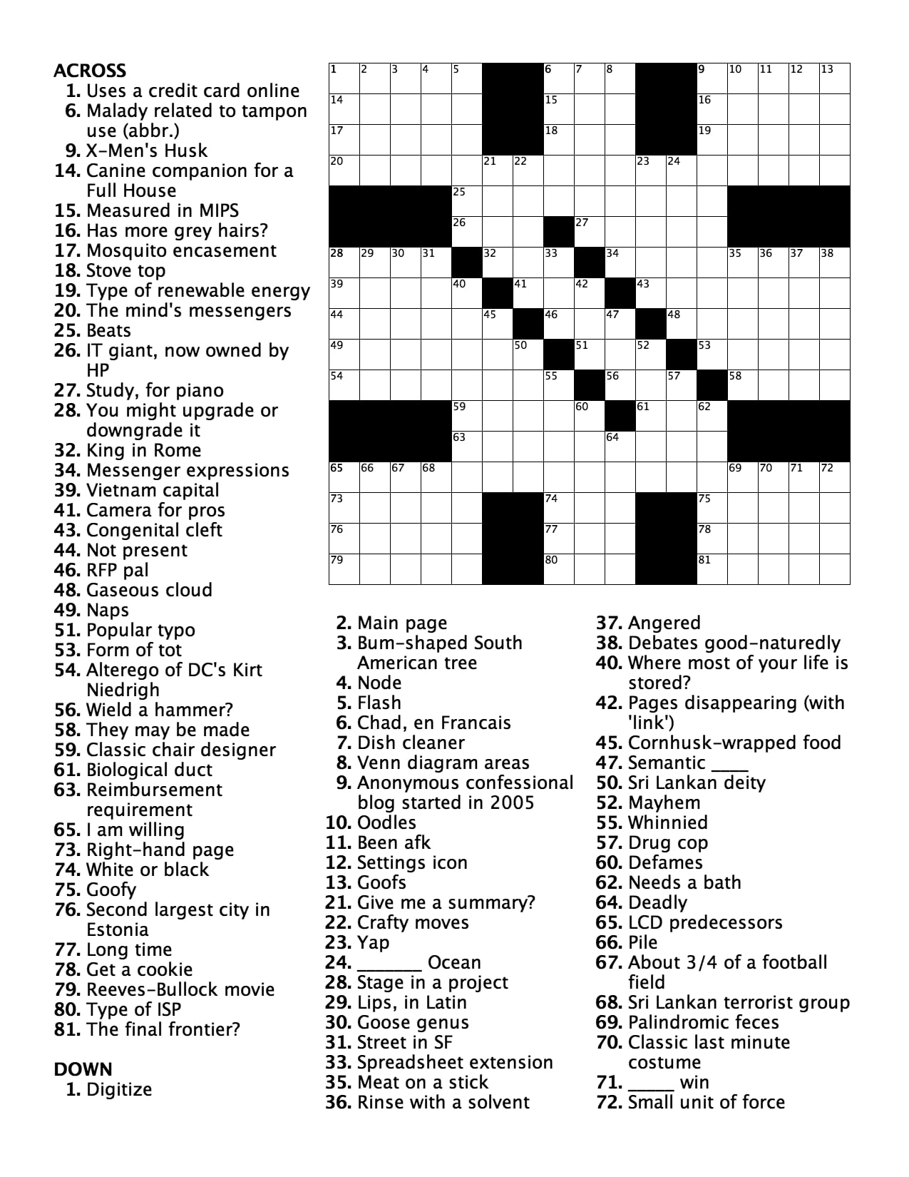 Wall Street Journal Puzzles Printable_51125