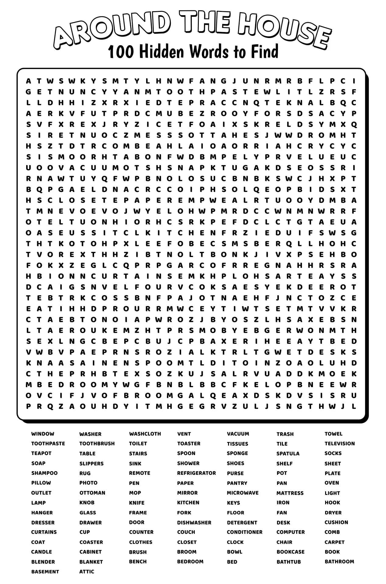 100 Word Printable Word Searches For Adults Printable Jd