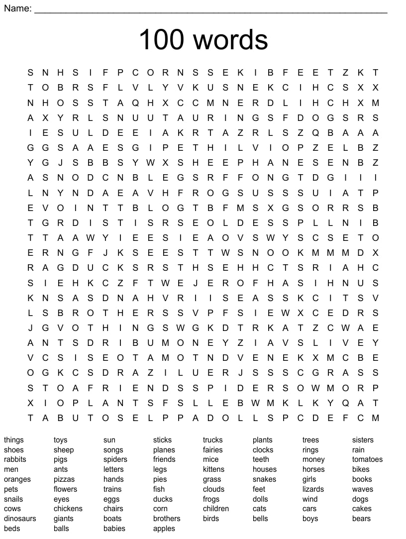 100 Word Printable Word Searches For Adults_96251