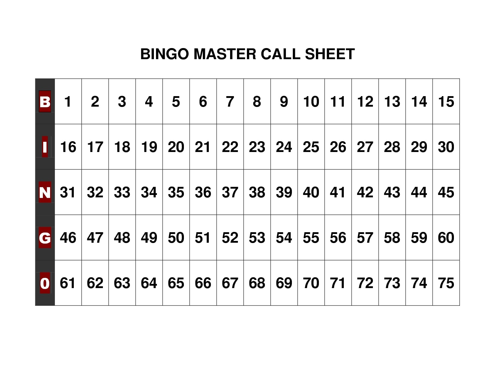 Bingo Cards Printable 1-75_92514