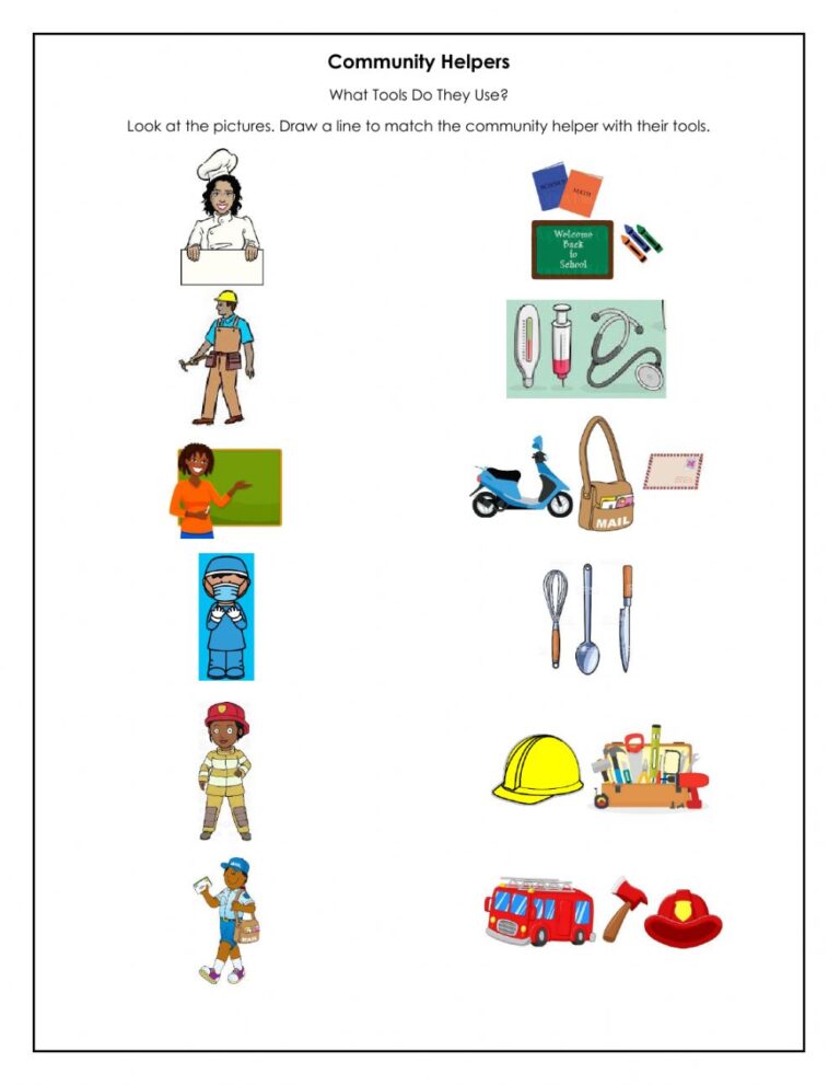 Community Helpers Worksheets Free Printables Printable JD