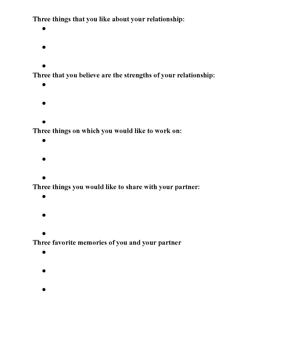 Couples Counseling Worksheets Free Printable Printable JD