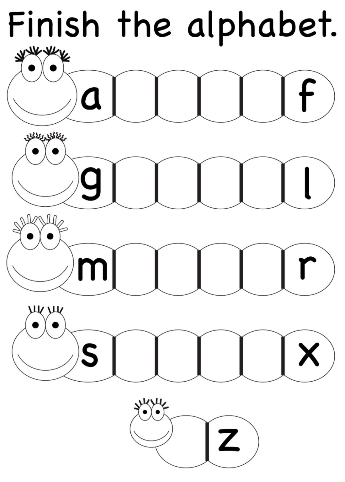 Free ABC Printables For Pre K - Printable JD