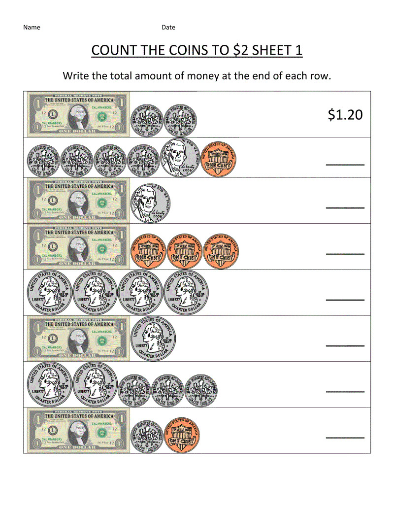 Free K 12 Printable Money Worksheets_25148