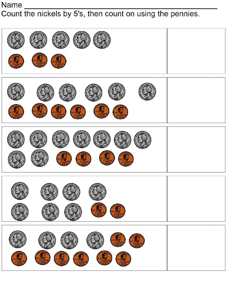 Free K 12 Printable Money Worksheets - Printable JD