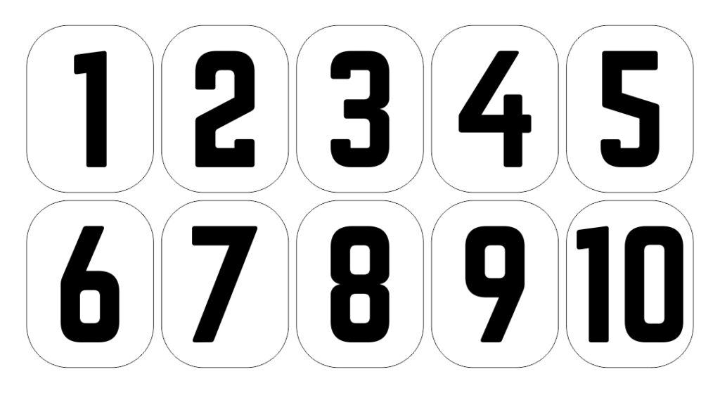 Free Large Printable Numbers 1 10 Printable JD