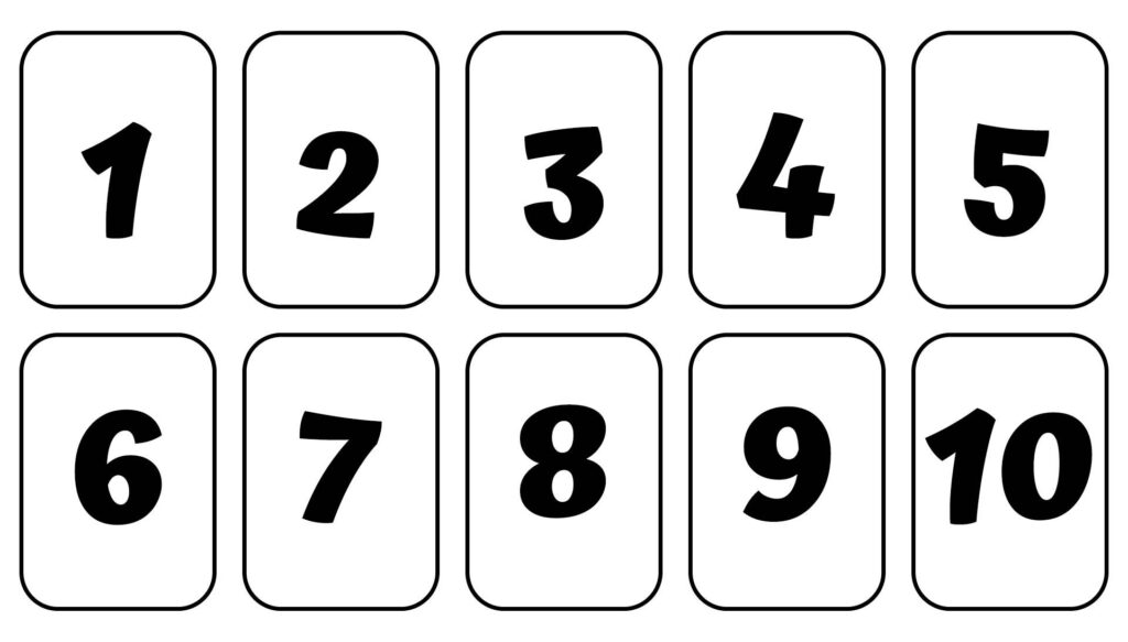 Free Large Printable Numbers 1 10 Printable JD