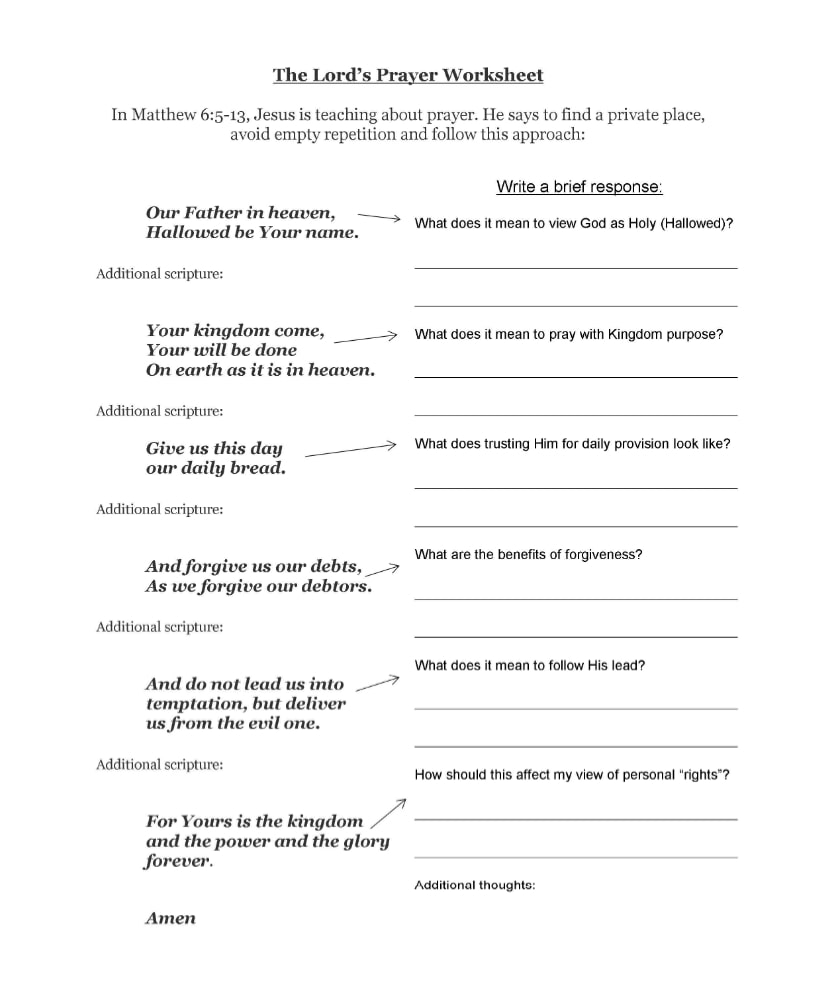 Free Printable Bible Study Worksheets_84254